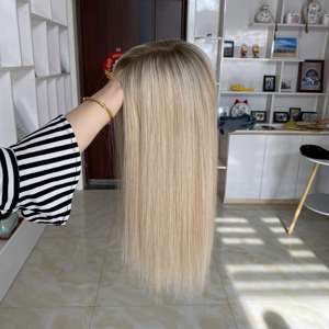 YF-2408 # Toppers de Cabello Virgen Ruso SBT18/SBT60 9*9 con Base Mono para Mujer, Aspecto Natural y Estilo Liso - Product Image 2