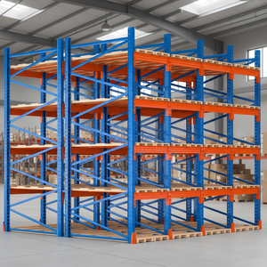 Étagères de stockage en acier léger pour mezzanine - Étagères d'entrepôt durables, anti-rouille et pliables - Product Image 1