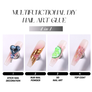 HONEY GIRL 4 <span class=keywords><strong>en</strong></span> 1, Capa Superior Sin Limpieza, Gel Semipermanente para Uñas, Pegamento para Puntas de Uñas, Gel de Modelado 3D para Arte de Uñas, Gel de Tallado <span class=keywords><strong>en</strong></span> Tubo - Product Image 4