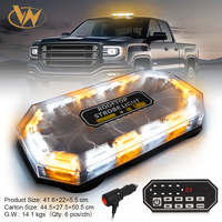 Nouvelle lampe stroboscopique à ventouse pour toit, 16,38 pouces, 56 LED, 12V, lumière d'avertissement d'urgence pour voiture avec contrôleur
