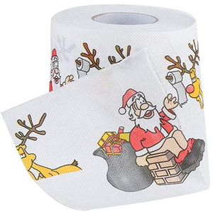 Série <span class=keywords><strong>de</strong></span> <span class=keywords><strong>noël</strong></span> Motif Imprimé <span class=keywords><strong>Rouleau</strong></span> <span class=keywords><strong>Papier</strong></span> <span class=keywords><strong>Toilette</strong></span> Drôle Décorations - Product Image 2
