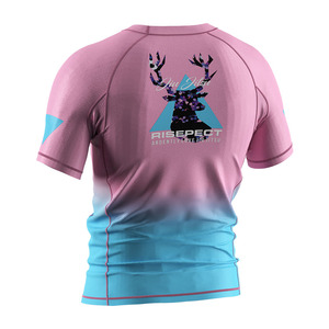 Cervi modello rosa Rash <span class=keywords><strong>Guard</strong></span>-camicia di compressione Premium per BJJ MMA grapping Muay Thai & Fitness - Product Image 4