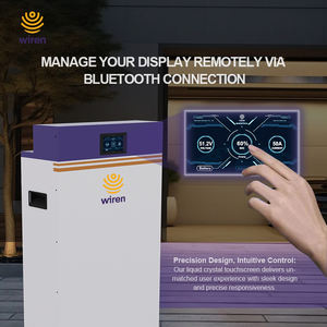 Paquete de Baterías de Litio Solares Todo en Uno Wiren de 51.2V 304Ah 15.56kWh con Bluetooth para Almacenamiento de Energía en el Hogar - Product Image 4