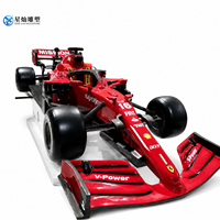 Patung Resin Mobil Formula 1 Skala 1:2, Model Pajangan Balap dengan Cat Otomotif Berkilau Tinggi, Mirip Asli, untuk Dalam/Luar Ruangan