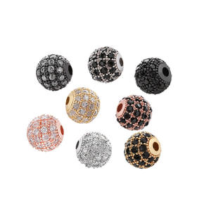 Offre Spéciale Micro pavé laiton strass tête de loup crâne couronne incrusté Zircon entretoise perle breloques pour la fabrication de bijoux en gros - Product Image 3