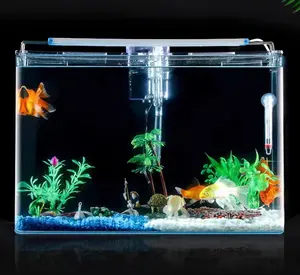 Square and Round Customized acrylic fish tank Small indoor pets Acrylic Aquarium