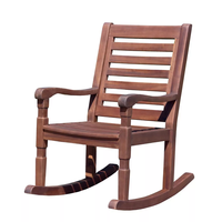 Fauteuil à bascule moderne en acacia pour enfants Nantucket, mobilier d'extérieur de luxe fabriqué au Vietnam, pour jardin, restaurant, salon, salle à manger, hôtel, villa