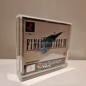 Retro Video Trò chơi chất liệu nhựa chống UV Acrylic Playstation PS1 mô hình Pokemon đôi <span class=keywords><strong>CD</strong></span> trò chơi hộp hiển thị trường hợp - Product Image 4