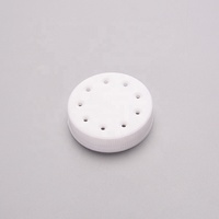 Flacon vide en HDPE blanc pour poudre, flacon secoueur pour poudre de fibres, flacon en plastique pour fibres capillaires, flacon miniature pour poudre pour soins de la peau et du corps