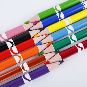 Ensemble de 12 crayons de couleur effaçables Macaron Crayons de couleur personnalisés avec gomme - Product Image 4