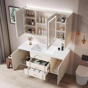 Mueble de Baño con Lavabo Individual/<span class=keywords><strong>Doble</strong></span>, Mueble de Baño Moderno con Espejo Antivaho LED - Product Image 2