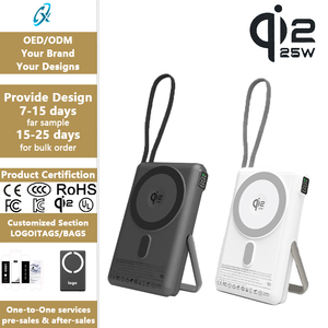 Batterie externe magnétique sans fil Qi2.2 10000mAh 25W à charge rapide, chargeur portable Type-C pour iPhone Samsung, idéal pour l'extérieur - Product Image 1