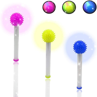 Bâton lumineux LED à picots, jouet sensoriel, bâton rebondissant, jouet anti-stress, jouet à picots pour animaux de compagnie pour la remise des diplômes, Diwali