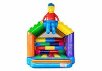 Château gonflable commercial combiné avec souffleur, blocs géants, château gonflable en forme de A, Super Bloc