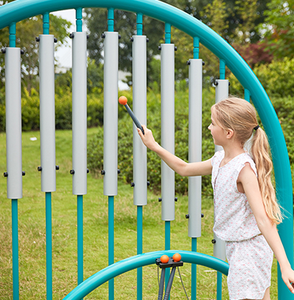 Moetry Instruments de musique pour aire de jeux pour enfants, <span class=keywords><strong>harpe</strong></span> orchestrale en alliage d'aluminium, idéale pour les établissements préscolaires et les centres commerciaux - Product Image 1