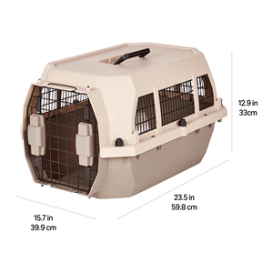 Portable Travel Flight Approved Cats Dogs Cage Carrier <b>Crate</b> Outdoor Kennel Cat Carry <b>Box</b> Pet Carrier Plastic - Product Image 2