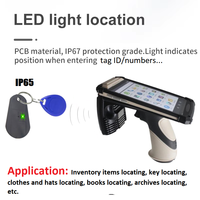 Porte-clés RFID UHF 860-960MHz Porte-clés étanche Rappel de lumière LED Inventaire Gestion du suivi des actifs Carte de contrôle d'accès