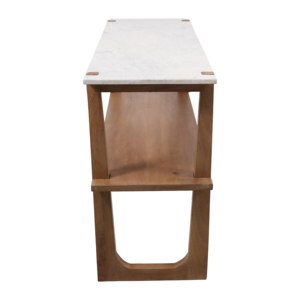 Consolle Rettangolare con Ripiano Aperto per Ingresso, Divano, Esposizione, Decorazione Laterale Stretta - Product Image 5