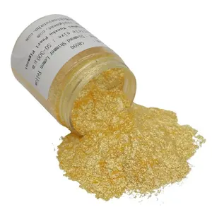 SHYZ Luxury Cosmetic Recolored Sparkling Yellow Pearl Mica Powders For Lipgloss Soap Making