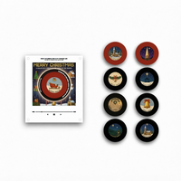 Aimant de réfrigérateur rotatif en vinyle personnalisé en forme de disque, décoratif pour mariage, Noël, chansons, lecteur de musique, boîte photo
