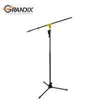 Support de microphone de sol de trépied de joint métallique coloré réglable en hauteur robuste professionnel