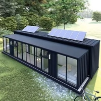 Maison conteneur préfabriquée résistante au gel avec espace chauffé réservé