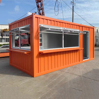 Casa Container Prefabbricata di Lusso 20ft 40ft in Legno e Acciaio con Pannelli Sandwich per Uso Alberghiero, Design Smontabile a Basso Costo
