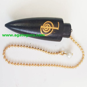 Péndulo de madera con cadena cónica de la mejor calidad grabada de INdia - Product Image 1