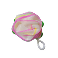 Éponge de bain multicolore à motif floral, éponge de bain pour enfants