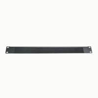 Accesorios de cableado de equipos eléctricos 19 pulgadas 1U Racks Cables Gabinete Cubierta decorativa Panel de placa en blanco de metal en negro
