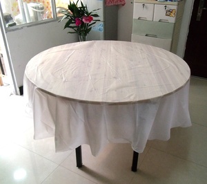 Solid Color Floral Pattern <b>Disposable</b> Plastic PE Tablecloth Rectangular Desk Cloth Cover for Banquets Weddings Home Use - Product Image 5
