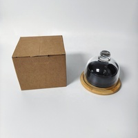 Plat à fromage en verre transparent sans BPA avec cloche en verre pour la conservation des aliments et le rangement sur comptoir