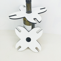 Boîte à vin blanche Sublimation en forme ovale, pour deux tasses, assiette en bois DIY, porte-vin, différentes formes, nouveauté,