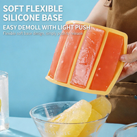 Moule en silicone écologique de qualité alimentaire pour barres, beurres, gâteaux, savons, pâtisseries et glaçons, avec formes carrées, rectangulaires et en bande