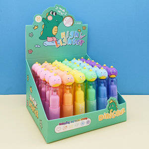 MingXiang - Marcadores Creativos Escolares para Niños, Diseño <span class=keywords><strong>de</strong></span> Dibujos Animados, Conejo/Panda/<span class=keywords><strong>Unicornio</strong></span>/Fútbol/Dinosaurio, 6 Colores, Borrables - Product Image 6