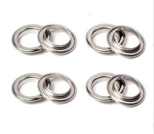 Fabrika sıcak satış 10mm <span class=keywords><strong>X</strong></span> 17mm <span class=keywords><strong>X</strong></span> 5mm paslanmaz çelik kuşgözü ve Grommet için giysi/çadır/çanta - Product Image 6