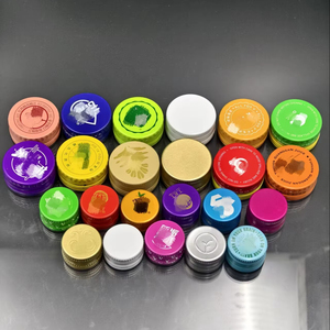 Free Sample Factory Customization Tamper-evident Design Food-Grade Aluminum Closure 28mm <strong>Bottle</strong> <strong>Cap</strong> with TPE Liner for Juice - Product Image 1
