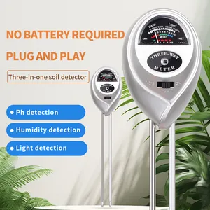 كاشف رطوبة التربة 3 في 1 للبيع بالجملة، مقياس ومقياس لقياس الرطوبة ومستشعر الرطوبة ومستشعر الرطوبة للتربة داخل وخارج الحديقة - Product Image 1