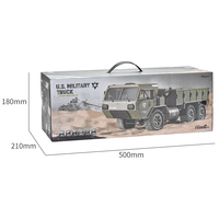 Camion militaire télécommandé 6 roues motrices 1/12 entièrement proportionnel 2,4 GHz, modèle de véhicule tout-terrain, jouet de camionnette RC haute vitesse