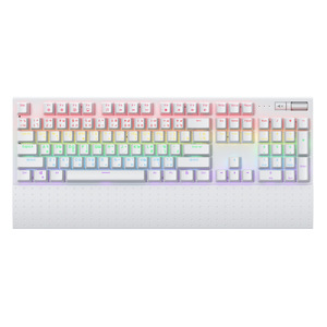 Mechanical Gaming <b>Keyboard</b> 104 Keys RGB Backlit Aluminum Alloy Full Size Wireless Wired With Wrist Support - Product Image 2