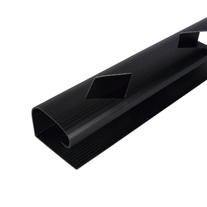 Suppliers Electrical Plastic Wire Cover <strong>Black</strong> Tray PVC <strong>Cable</strong> Skirting <strong>Trunking</strong> - Product Image 1