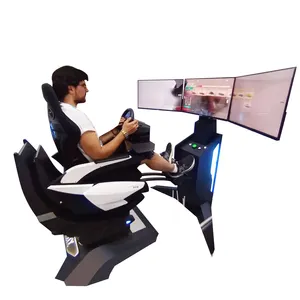 YHY populaire 32 pouces écran 9D VR jeu d'arcade voiture réalité virtuelle Machine Cockpit Simulation course