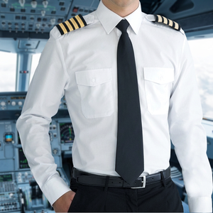 Nouveautés 2024 Chemise de pilote uniforme de ligne aérienne pour hommes Offre Spéciale fabricant de chemises de pilote de haute qualité du Bangladesh - Product Image 2
