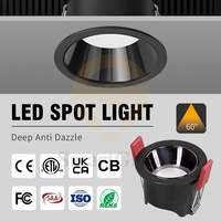 Plafonnier LED rond encastré intelligent ZigBee, spots encastrés CCT, plafonnier 2700K-6500K, éclairage LED intelligent à intensité variable
