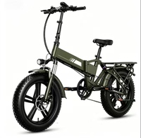 Vélo électrique à pneus larges de 20 pouces, cadre en alliage d'aluminium, 48V 500W, batterie au lithium 7 vitesses, vélo de montagne à suspension intégrale