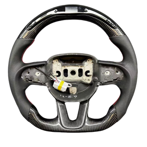 Volant de <span class=keywords><strong>voiture</strong></span> sport en fibre de carbone à LED pour <span class=keywords><strong>Dodge</strong></span> <span class=keywords><strong>Charger</strong></span> Challenger SRT Volant personnalisé de haute qualité Accessoires - Product Image 2