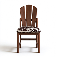 Chaise de salle à manger en bois massif, style mid-century modern, assise en tissu rembourré, pieds en bois, pour la maison et l'hôtel