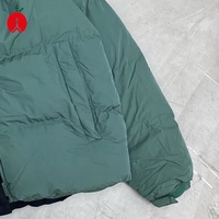 Logo personnalisé hiver chaud veste à bulles manteau bouffant vêtements d'extérieur hommes pain costume surdimensionné manteau à bulles veste en duvet bouffante