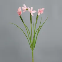 Fleur artificielle en soie 3 branches, fleur de clochettes, bouquet de mariée DIY, plantes artificielles pour mariage, bonsaïs, décoration de fête, événement, maison
