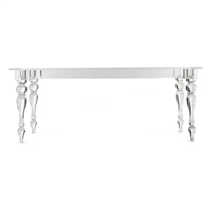 Chất lượng cao rõ ràng Acrylic đồ nội thất hình chữ nhật Pha Lê Văn phòng hội nghị bàn glasstop bảng khách sạn đám cưới bàn ăn - Product Image 6